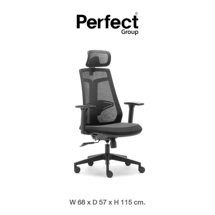 เก้าอี้เพื่อสุขภาพ Perfect รุ่น 6230A สีดำ